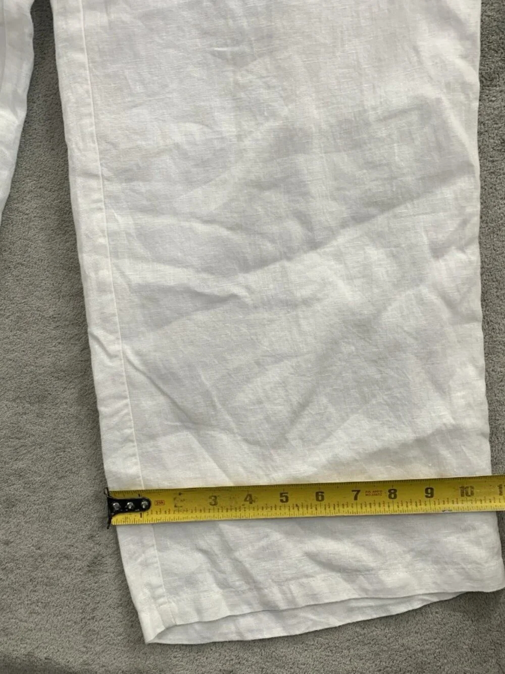 Quince White Wide Leg Linen Pants